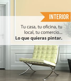 Pintura de color para interiores