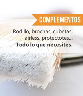 Herramientas para pintar (brochas, cubetas, pinceles, rodillos, etc.) y para proteger (fitoplas, cinta para empapelar, cubre todo, etc.)